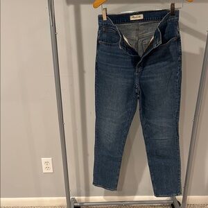 Madewell Blue Straight Leg Jeans